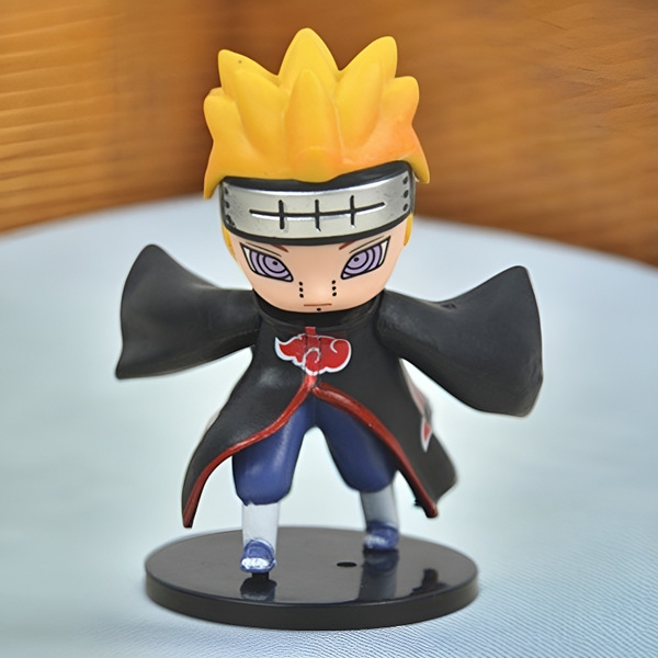 Naruto Handmade Xiao organiza muñecas de dibujos animados con tierra, modelos de juguetes, niños, estudiantes de anime de escritorio