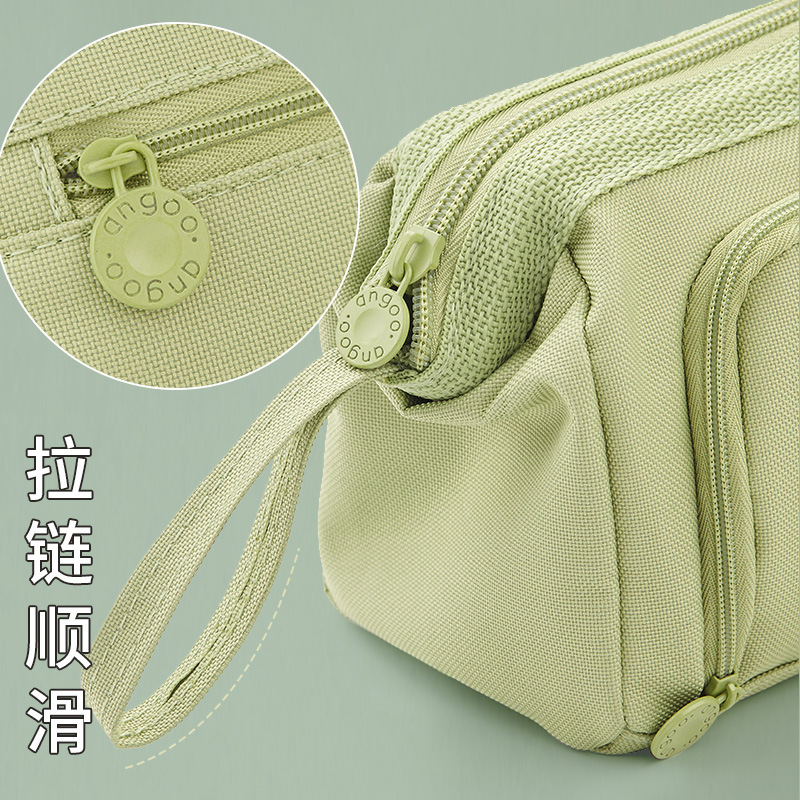 シンプルな大容量鉛筆バッグ 2025 新しい和風高価値学生伸縮窓鉛筆文具箱卸売