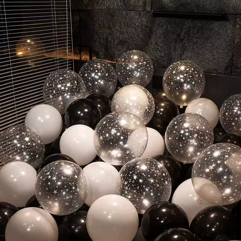 Прозрачные латексные шары с принтом гипсофилы для украшения комнаты на день рождения, свадьбу, вечеринку, декоративные шары для создания атмосферы на свадебном торжестве.