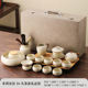 Hc bean yellow ru kiln tureen xishi pot 16 head set + tea tray [gift box]