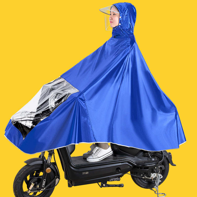 Impermeable batería de coche eléctrico bicicleta poncho montar engrosada estudiante hombres y mujeres largo cuerpo completo poncho a prueba de lluvia