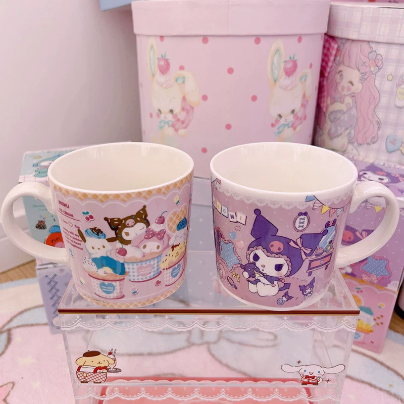 Кружка с мультяшной милой девочкой сердце Jade Guogou Kuromi семья ручка керамическая чашка Марк чашка кофе чашка молока
