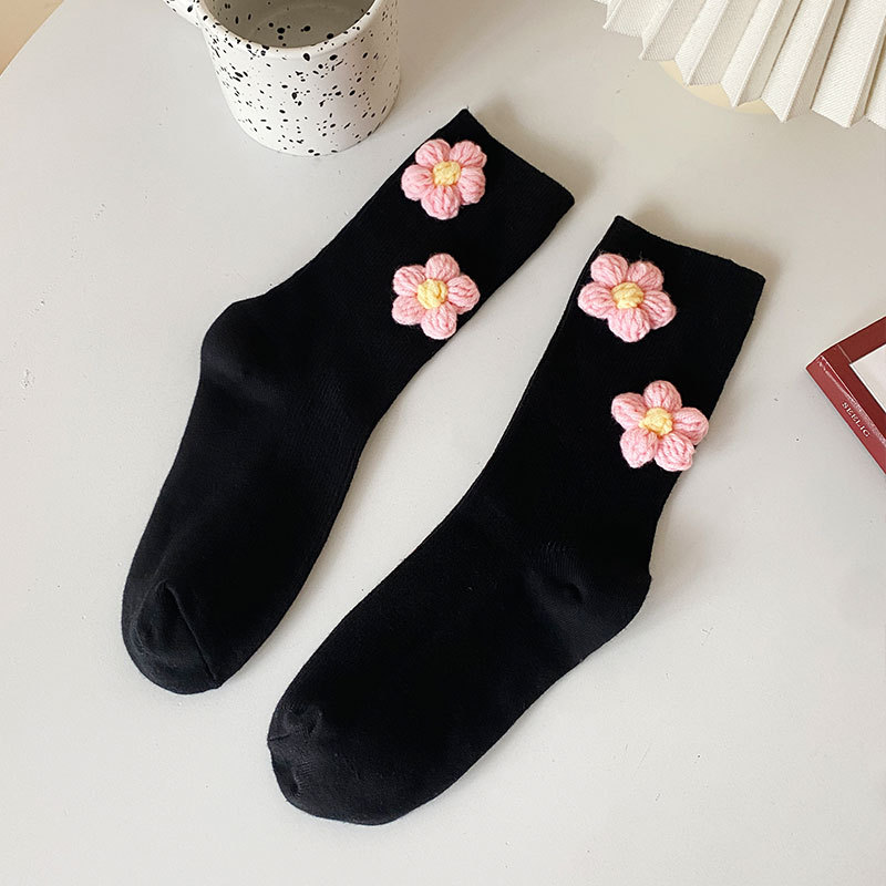 검은 배경 핑크 꽃