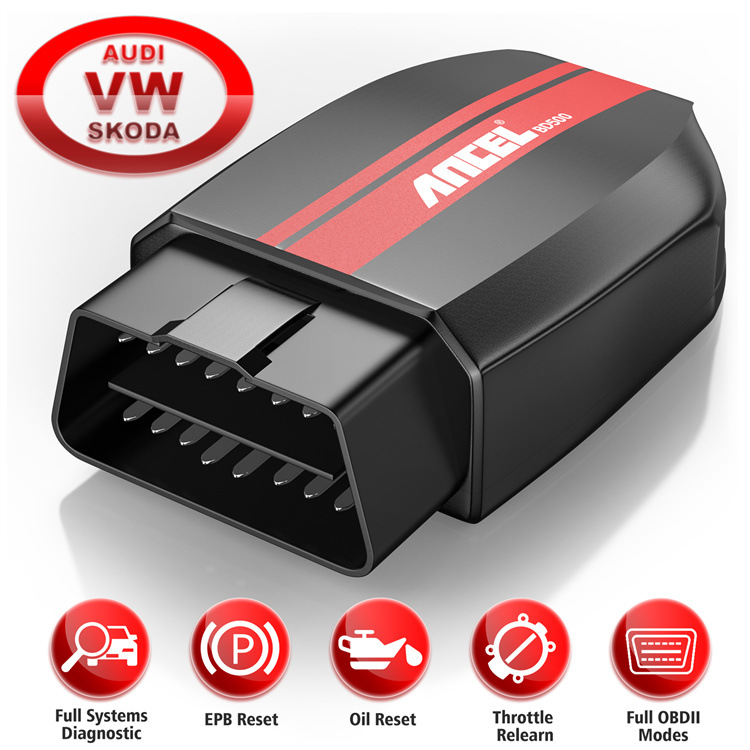 ANCEL BD500大众奥迪全系统检测仪 保养归零 节气门匹配 刹车复位