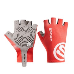 Half-finger cycling gloves for men and women, summer open-finger thin ice silk driving breathable anti-slip fishing and sun protection gloves