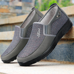 Manufacturer wholesale 2024 new men's cloth shoes breathable slip-on casual lazy shoes polyurethane men's shoes