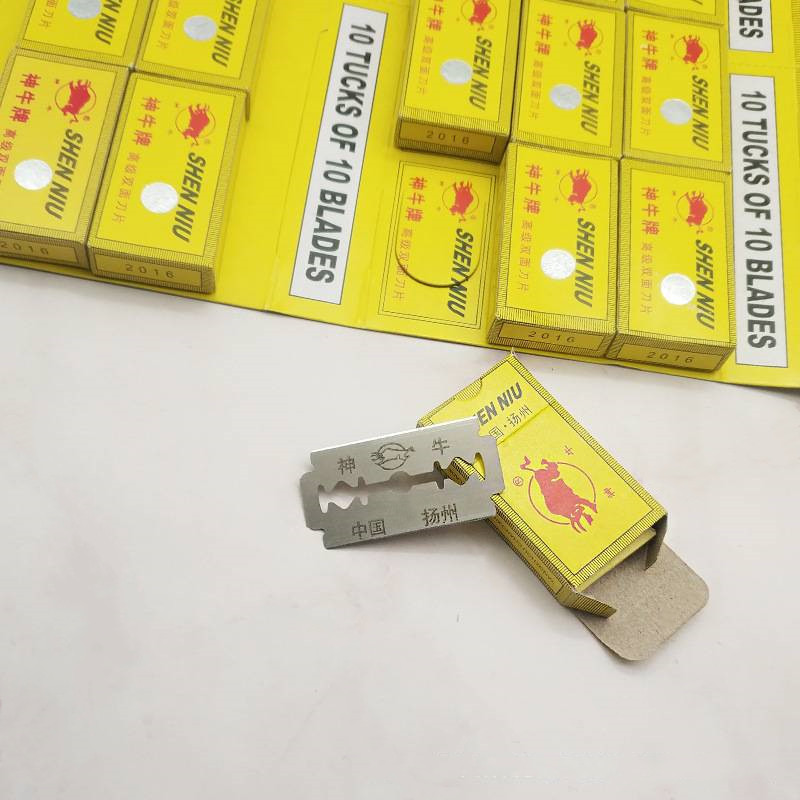 双面刮胡刀片 神牛刀片 手动剃须刀片 剃须配件 刮脸刀片外贸采购