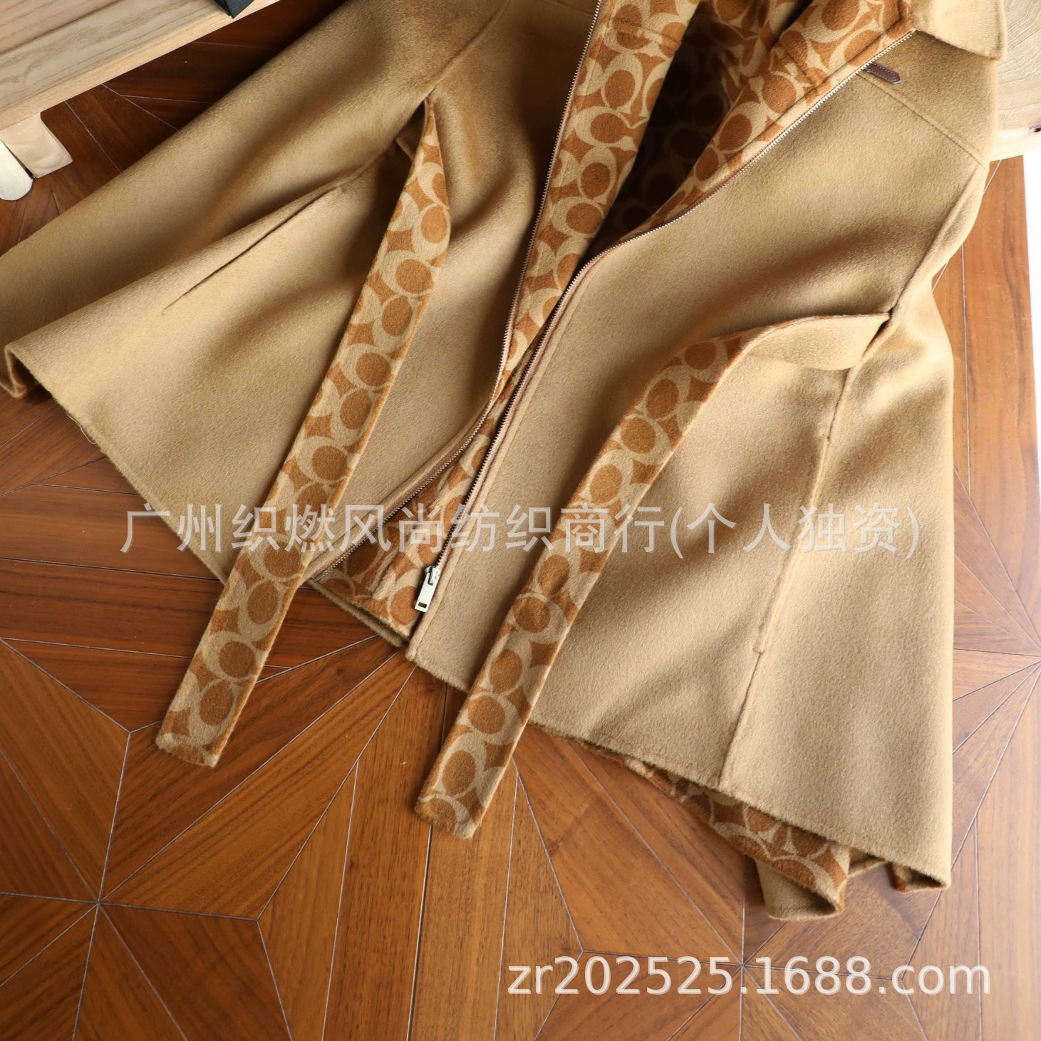 Cashmere trench coat, keep warm cloak, belt, wholesale
