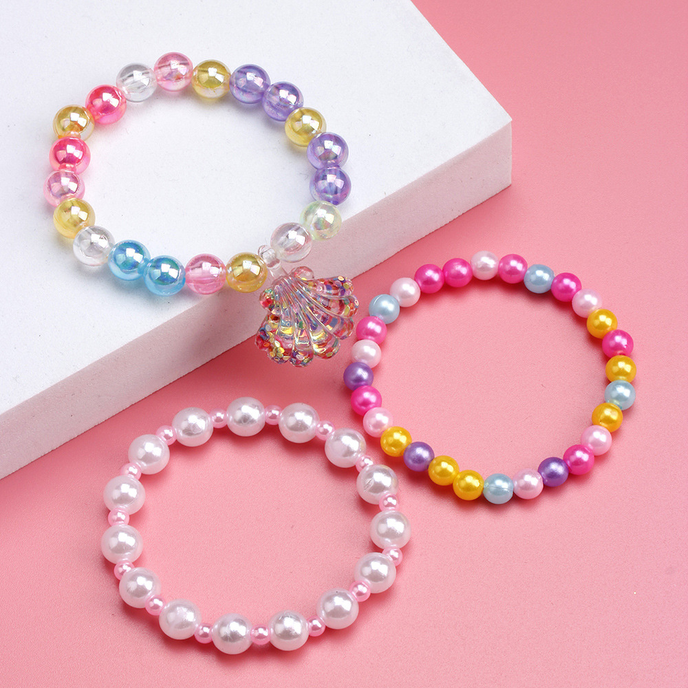 Simple Style Shell Plastic Beaded Bracelets display picture 3