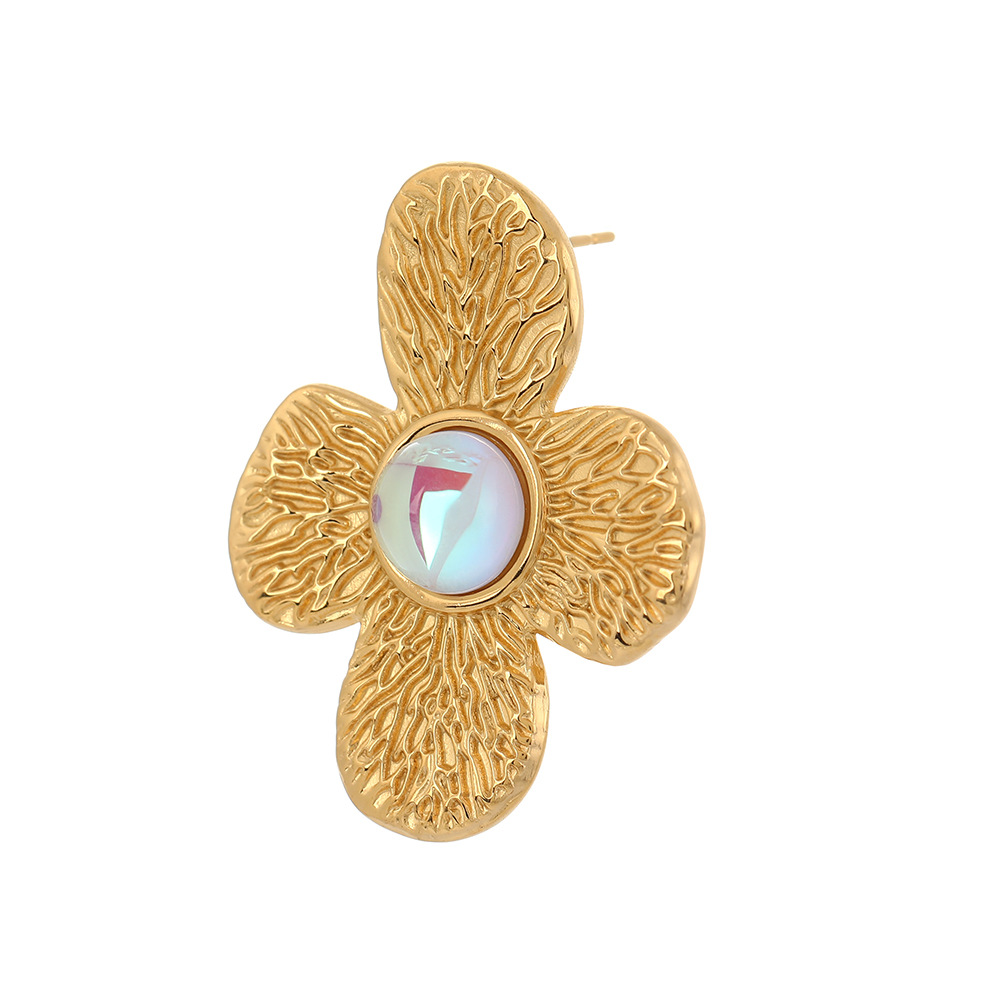 Designer style personalized temperament earrings concave irregular earrings fashion creative diamond earrings_voghion.com