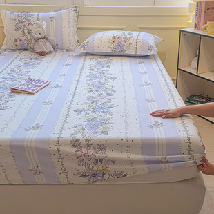 Cotton Fitted Sheet single piece cartoon princess style Simmons mattress protective cover cotton 1.2 m1.5 m 1.8 bedspread