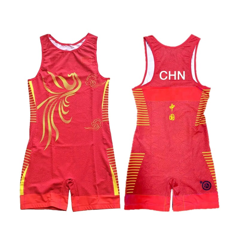 Sublimation Full-Body Printed Men's Wrestling Suit Custom Competition Weightlifting Suit Unisex Freestyle Wrestling Jumpsuit Sublimation Full-Body Printed Men's Wrestling Suit Custom Competition Weightlifting Suit Unisex Freestyle Wrestling Jumpsuit