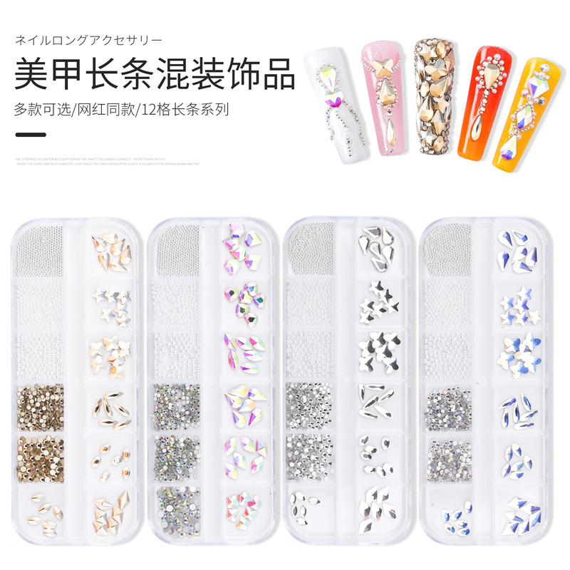 Joyería de uñas de diamante en forma especial de bola de acero pequeña de la perla