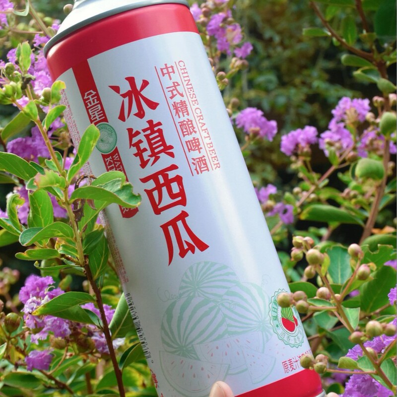 【保证正品】金星冰镇西瓜西中式精酿啤酒1L*6罐尝鲜装2罐|undefined