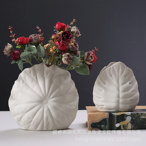 Nordic ins vase ceramic embryo ornaments living room home cabinet decoration B&B clothing store cross-border flower ware