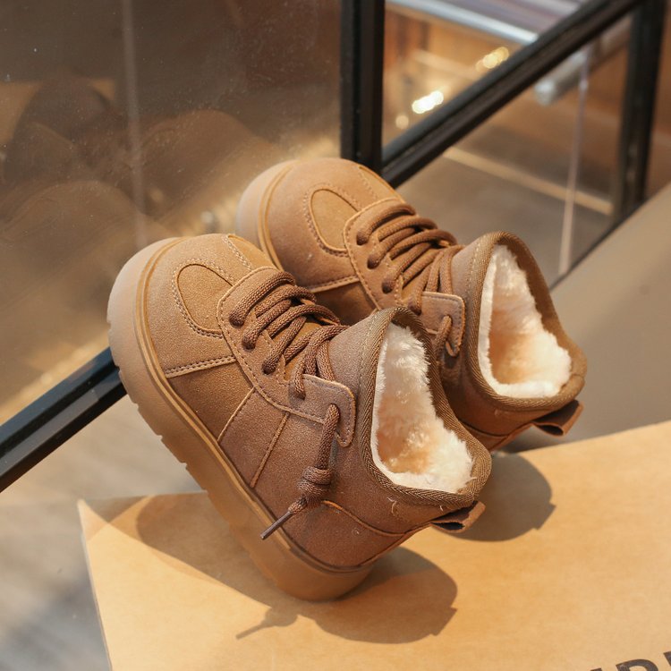 Mädchen-Schneestiefel 2025, dicke Fleece-Baumwollstiefel für den Winter, vielseitig, rutschfest, warme, weiche Sohle, kältebeständig_voghion.com