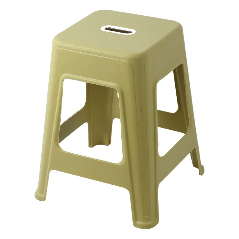 Утолщенный скандинавский пластиковый табурет бытовой взрослый приготовленный клеевой стул гостиная простой квадратный табурет пластиковый табурет высокий табурет оптом