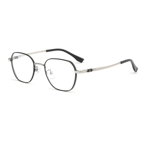百世芬BV9905B复古多边形眼镜框b钛宽边高度数近视眼镜架丹阳批发