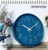 Plastic mute hanging clock wall clock quartz clock stereo number scales, hanging clock watch wholesale 12 -inch 30cm