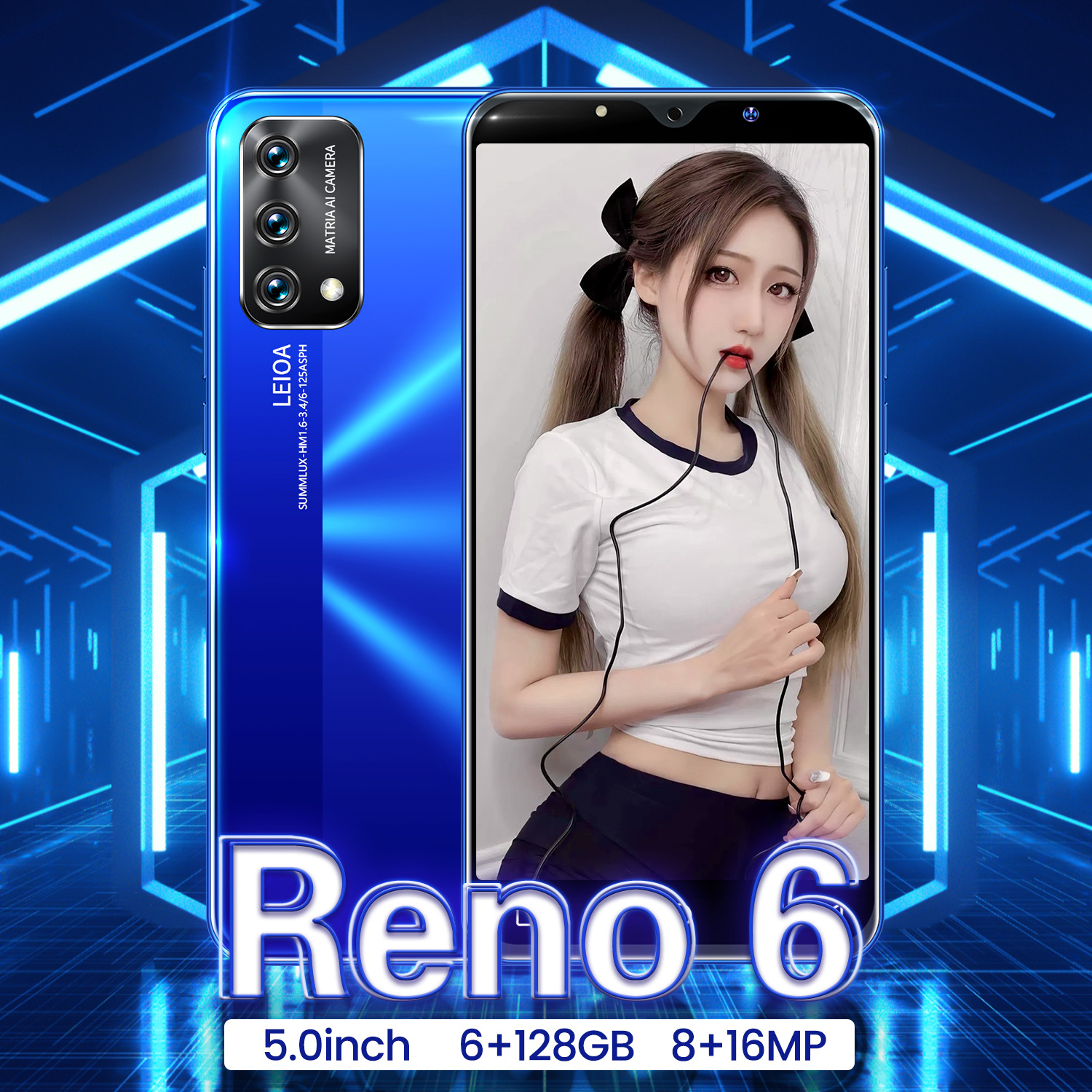 Southeast Asia cross-border mobile phone WISH cheap smart new Reno 6 pro max Android mobile phone factory wholesale