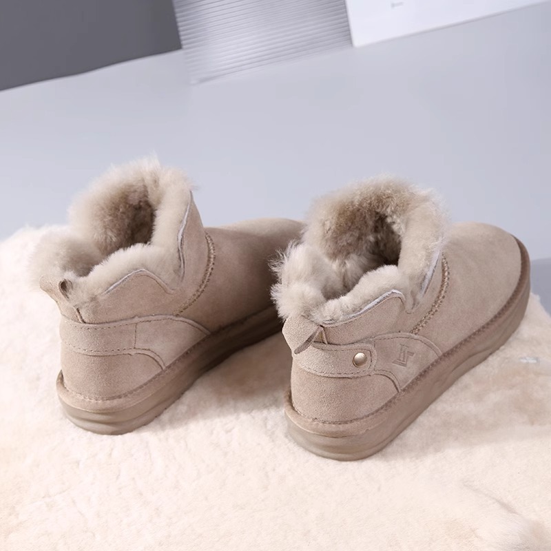 2023 Winter New Network Red Dicke Sohle Hoher Komfort Lässige Kurzarm-Martin-Stiefel mit Plüsch und warmer Isolierung_voghion.com