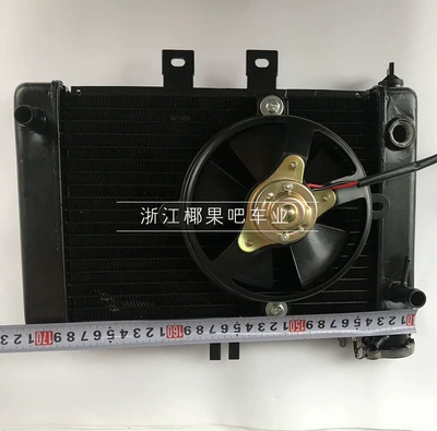 ATV off-road motorcycle accessories: Big Bull, Big Hummer, ATV water-cooled engine radiator fan, water hose, water tank (Motorcycle engine and accessories) - water-tank-with-fan
