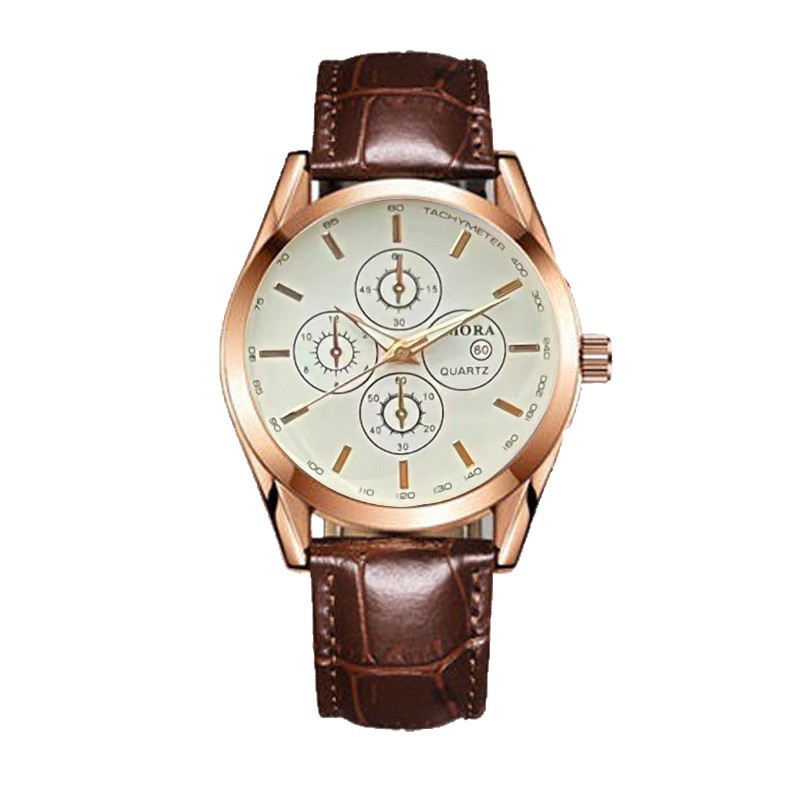 2026 Foreign Trade Product Mechanical Men's Six-Hand Chronograph Watch, Manufacturer Wholesale Classic Leather Strap_voghion.com
