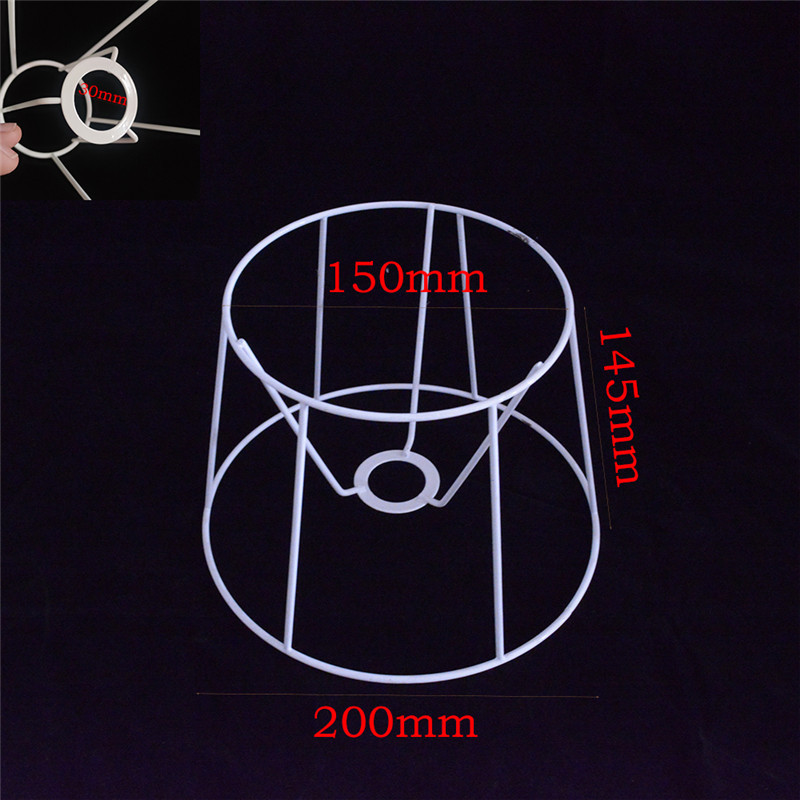 Guzhen DIY pantalla Marco de hierro tejido cuerda hecha a mano pantalla lámpara de mesa Soporte redondo cuadrado hardware accesorios de marco de hierro