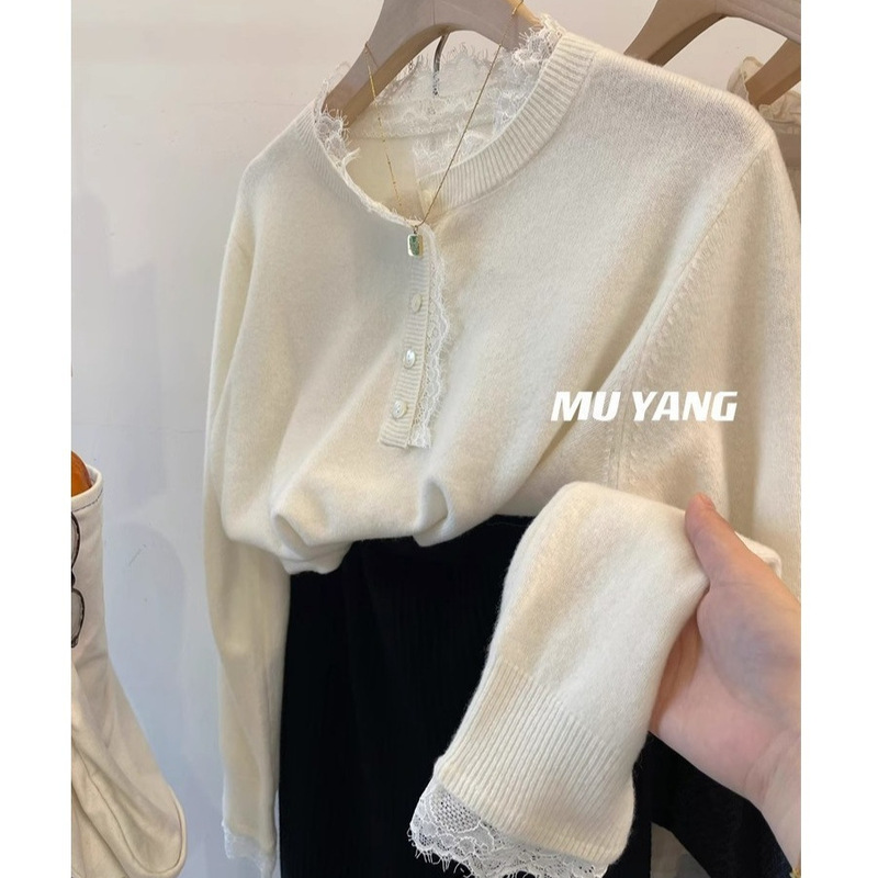 Buy it right ~ Korean eyelash lace pullover wool sweater base sweater women's winter