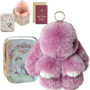 Bunny Lulu Keychain with Tin �羳���R�d�ͻ�}�Q���¿�����