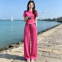 新款运动圆领夏季套装