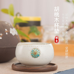 Copper coaster, tea mat, coaster, incense tray, simple Zen style Chinese home dining mat, insulation pad, saucer, Chinese style tea set accessories