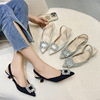 Sandals, footwear pointy toe, 2023 collection, french style