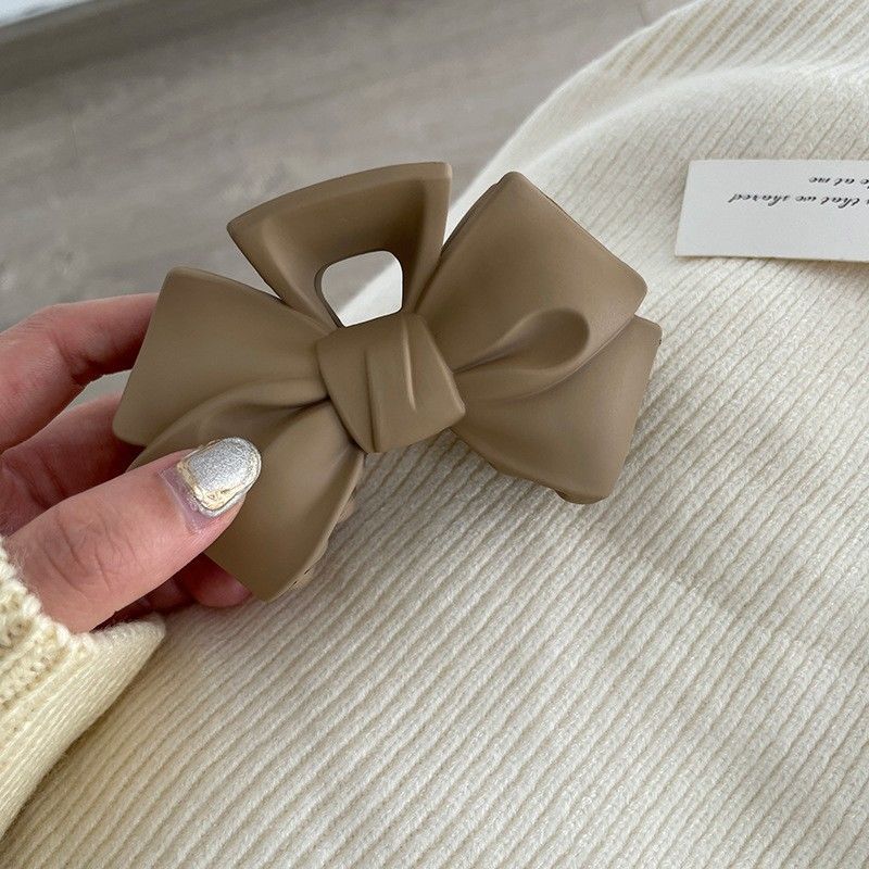 Estilo francés japonés y coreano diadema clip lateral grande cabeza femenina updo pelo headwear elegante clip de pelo simple horquilla de tiburón