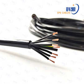 TRVV耐油耐弯动力传输电缆6-10芯多平方高柔性耐磨拖链电缆