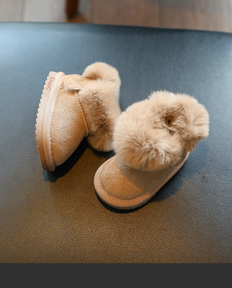 Enfants Décontractée Couleur Unie Bout Rond Bottes De Neige display picture 1