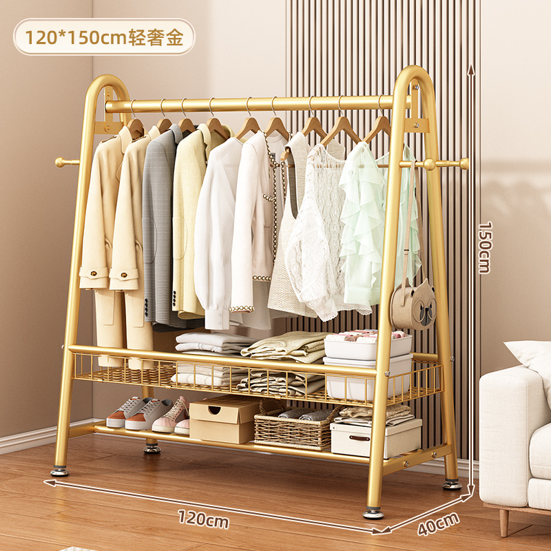 라이트 럭셔리 골드 - 길이 120*높이 150丨 업그레이드된 이중 수납망바구니 [굵은 22관]