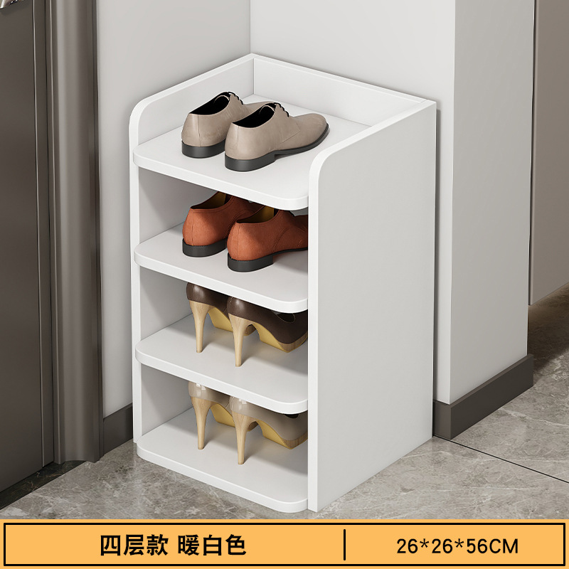 Estante de zapatos pequeño simple moderno simple puerta estrecha de entrada estante de zapatos de alquiler de alquiler de almacenamiento económico de zapatos