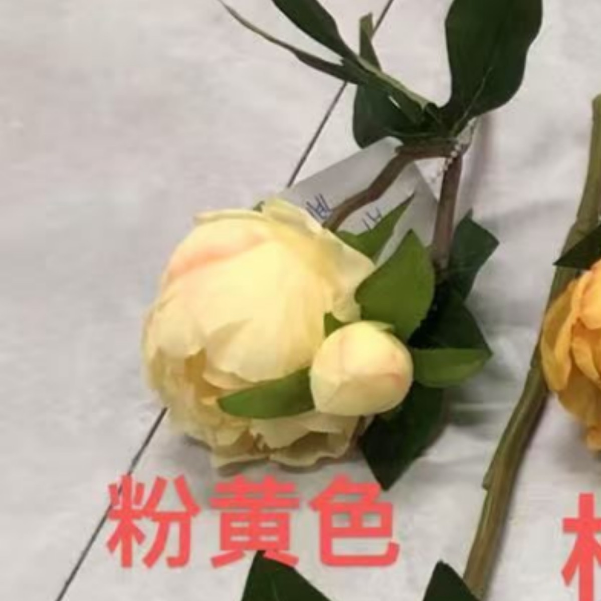 분홍색과 노란색