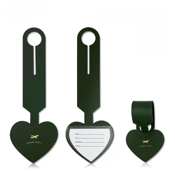 Luggage bag tag suitcase boarding pass luggage leather tag check-in name anti-lost small pendant luggage tag