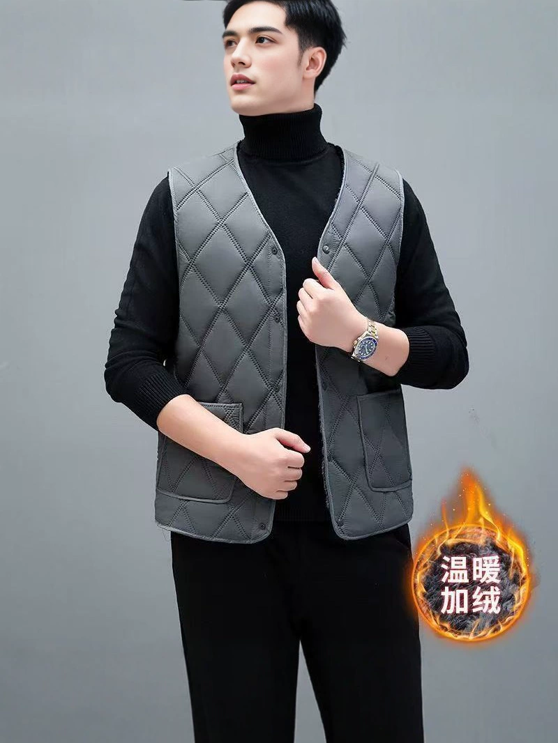 Demi-season warm vest, jacket, keep warm set