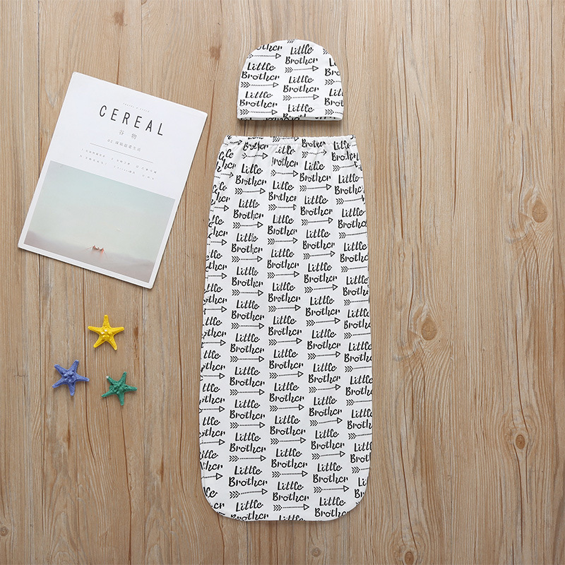 European and American baby sleeping bag cotton printed baby quilt thin baby sleeping bag