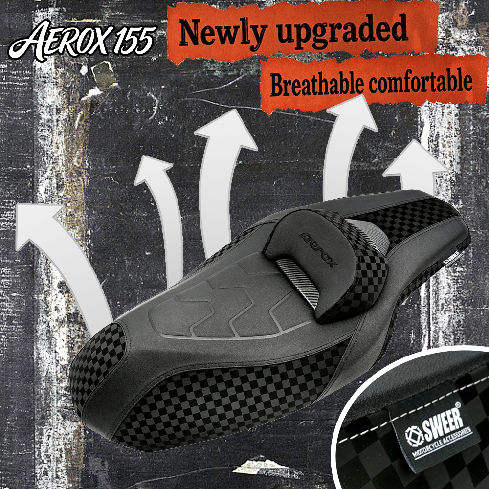 Suitable for 20-24 Yamaha AEROX155 motorcycle modification accessories, seat cushion with backrest seat assembly