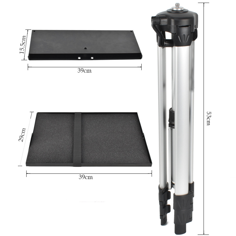 Transfronterizo Tubo plano trípode engrosado plegable bandeja de transferencia piso hogar Oficina portátil soporte