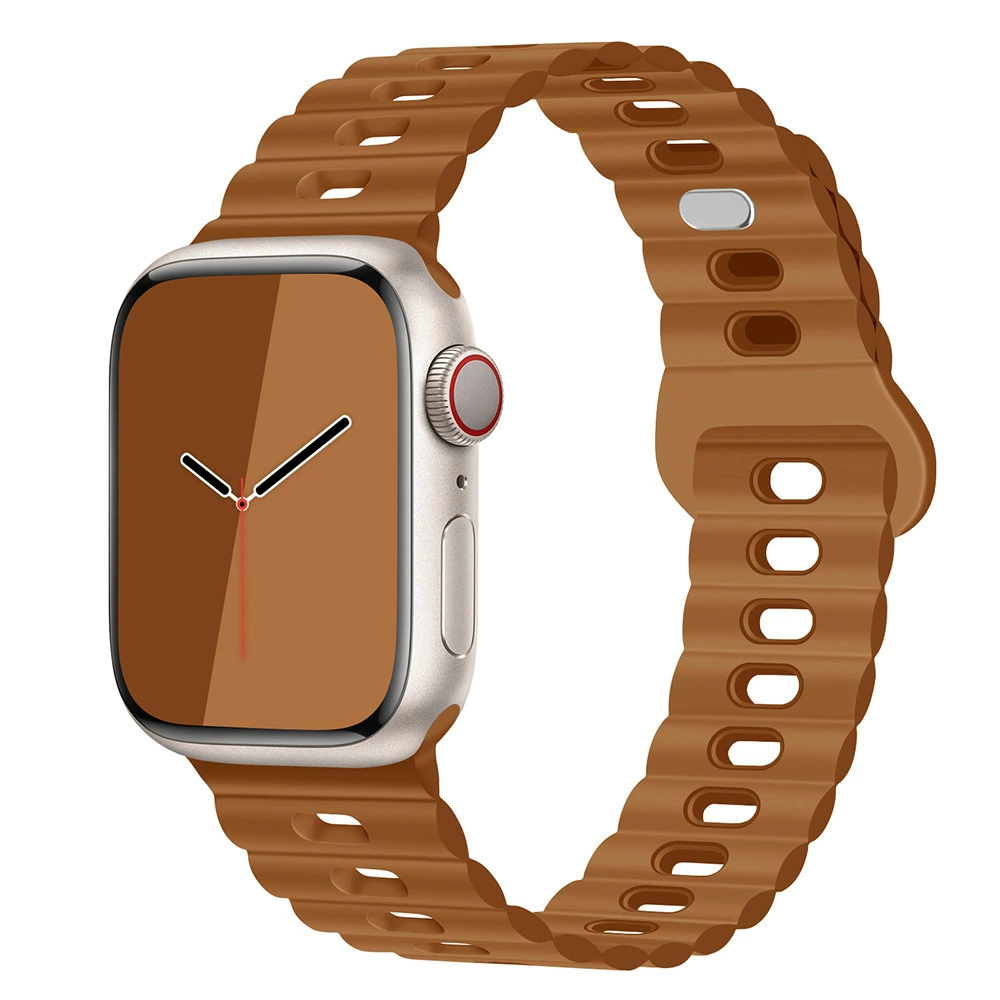 Apple, силиконовый браслет для часов, двухцветные дышащие спортивные часы