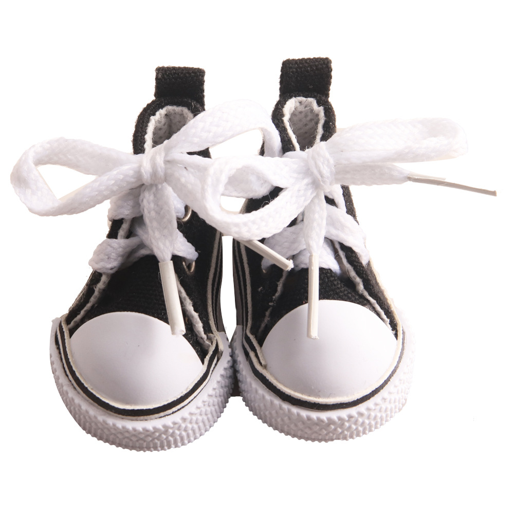 5cm zapatos de lona casuales 6 puntos bjd muñeca zapatos de lona Exo muñeca zapatos de lona