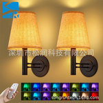 触摸式充电款壁灯简约风格卧室床头灯现代客厅电视背景灯触控RGB