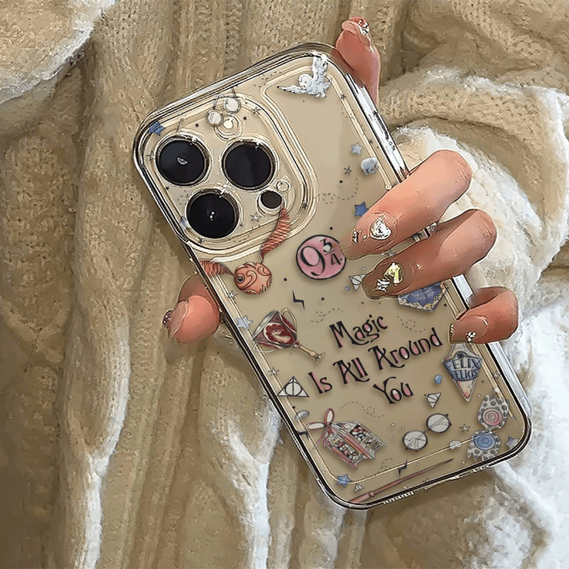 Magic Harry Potter for Apple 11PROMAX mobile phone case iPhone15 new 14 all-inclusive 13 soft case 12 Magic Harry Potter for Apple 11PROMAX mobile phone case iPhone15 new 14 all-inclusive 13 soft case 12