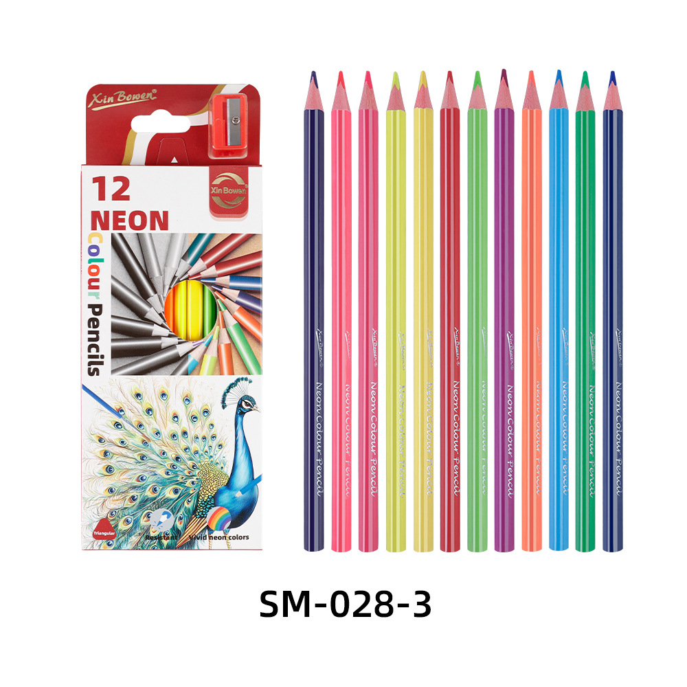 Xinbowen Plomo de color soluble en agua Plomo de hierro en caja 24/72 colores para estudiantes de arte Plomo de color de pintura para niños