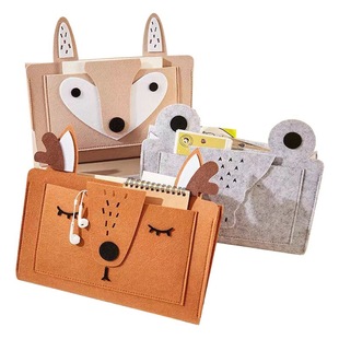 Bedside Storage Bag Hanging Bag Felt Dormitory Bedside Hanging Mobile Phone Storage Bag Storage Bag Cartoon Bedside Storage